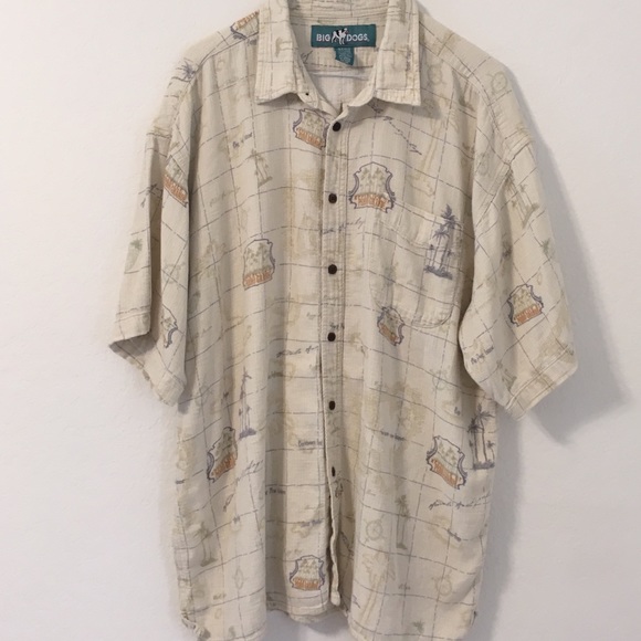 BIG DOGS Island button down shirt XL - Picture 5 of 8